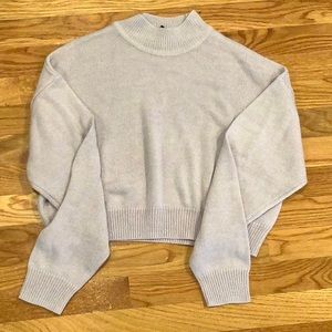 Mock neck blouse, light purple